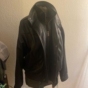 Men’s leather coat